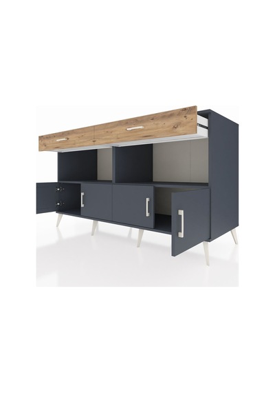 Kronos Konsol 2 Raflı 2 Çekmeceli 4 Kapaklı 176x59x99 Antrasit-an Antrasit-antrasit/çam Kronos Konsol 2 Raflı 2 Çekmeceli 4 Kapaklı 176x59x99 Antrasit-an Antrasit-antrasit/çam