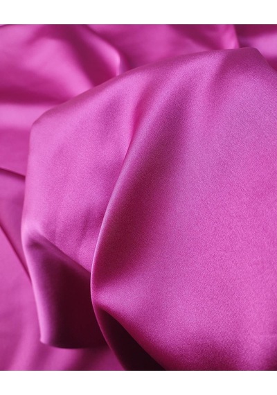 Koyu Pembe Renkte Tok Hafif Esnek Saten En: 140cm-11367