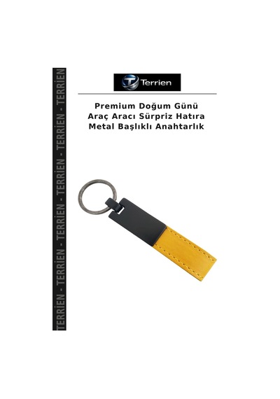 Premium Doğum Günü Araç Aracı Sürpriz Hatıra Metal Başlıklı Anahtarlık