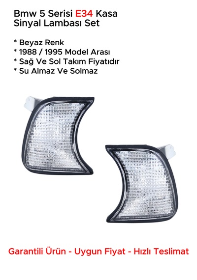 Bmw E34 Sağ Sol Beyaz Sinyal Lambası