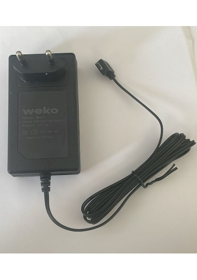 Weko Wk-38111 Yerli Üretim 12 Volt - 2 Amper Micro Usb L Uçlu Priz Tipi Adaptör