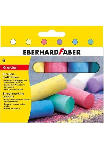 Faber Castell Eberhard Faber Sokak Işaretleme Pasteli 6 Renk
