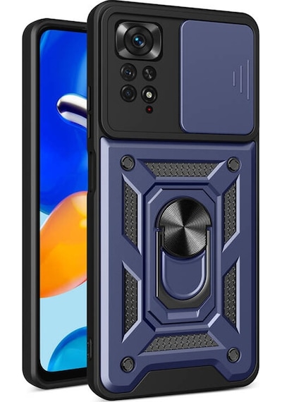 Nihcase Xiaomi Redmi Note 12 Pro 4g Kılıf Magnetik Standlı Kamera Korumalı Slide Sürgülü Cover Kapak