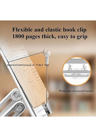 Tablet Ve Kitap Okuma Standı Ayarlanabilir Katlanabilir Masaüstü Tutucu, Ergonomik Tasarım, Sağlam Alüminyum Alaşım, Ev Ve Ofis Kullanımı İçin Evrensel Tablet Desteği L111-sbt Tablet Ve Kitap Okuma Standı Ayarlanabilir Katlanabilir Masaüstü Tutucu, Ergonomik Tasarım, Sağlam Alüminyum Alaşım, Ev Ve Ofis Kullanımı İçin Evrensel Tablet Desteği L111-sbt