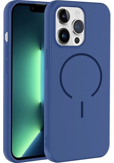 Apple Uyumlu iPhone 13 Pro Max Kılıf M-safe Şarj Özellikli Zore Meta Kapak