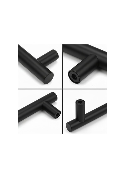10 Adet Keijo Siyah 128mm Paslanmaz Kulp Mobilya, Dolap Kulbu, Kulp Modeli Mat Siyah