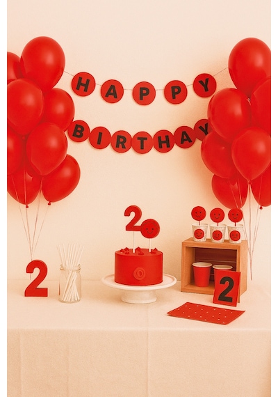 Pastel Balon 12 İnç 10'lu Kırmızı