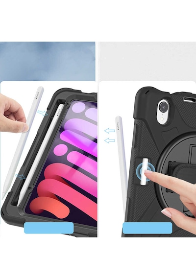 Apple Uyumlu iPad Mini 2021 6.nesil Dönebilen Defender Tablet Kılıfı Diğer