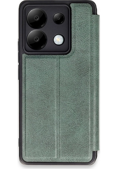 Newface Xiaomi Redmi Note 13 Pro 5g Kılıf Flip Cover - Semeglbl - 7 Koyu Yeşil