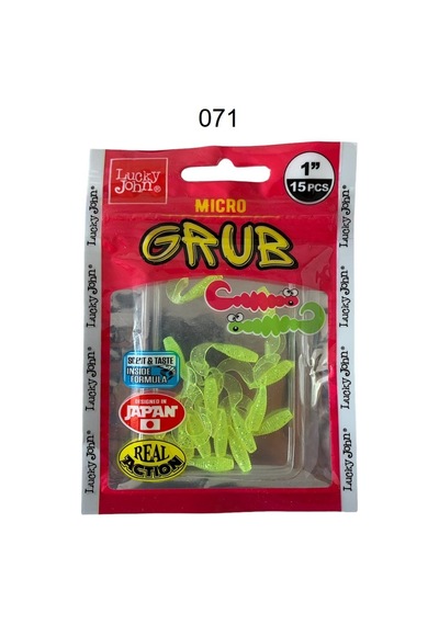 Lucky John Micro Grub 1'' 2.5cm Silikon Yem 15'li Paket 071