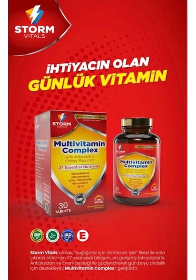Storm Vitals Multivitamin Complex 30 Tablet