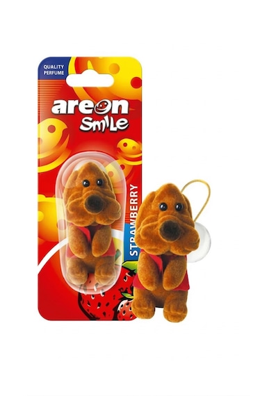 Smile Strawberry Oto Araç Kokusu Köpek Desenli Dekoratif 1 Adet