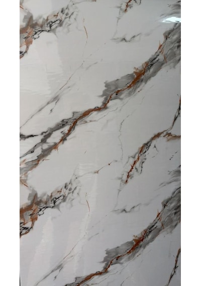60cm X 3 Metre Tek Parça Yapışkanlı Rulo Oxis Naturel Kayrak Desen Duvar Paneli Kağıdı Tx-107 Krem