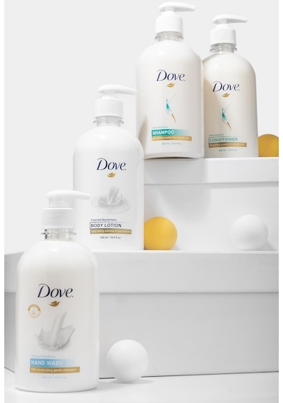 Dove Nemlendirici Şampuan 500 ML+ Saç Kremi 500 ML + Vücut Losyonu 500 ML + El Sabunu 500 ML