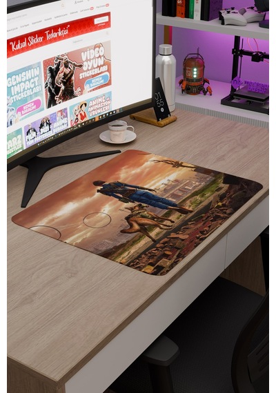Fallout Kaymaz Dikişli Kauçuk Oyuncu Mousepad V2 - 48x40 Xl Gaming Mouse Pad Fare Altlığı