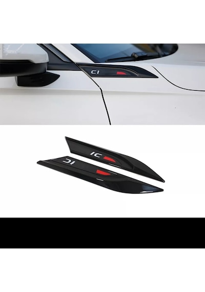 HONDA CİVİC FE1 2022+ UYUMLU PİANO BLACK ÇAMURLUK VENTİ