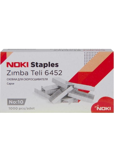 Noki 6452 Zımba Teli No 10 Beyaz 1000 Adet Noki 6452 Zımba Teli No 10 Beyaz 1000 Adet