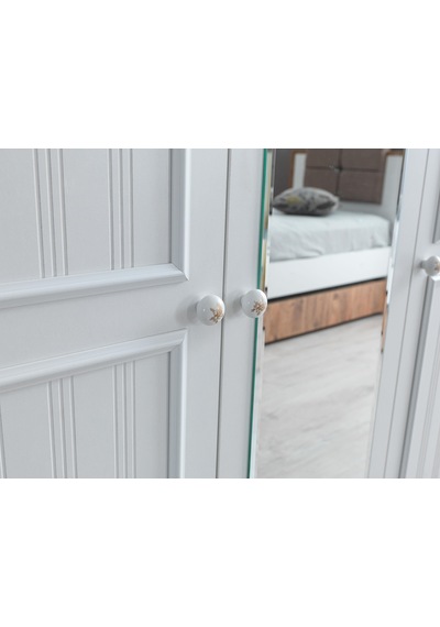 Yalı Modern 3 Kapaklı Aynalı Elbise Dolabı 125 60 211