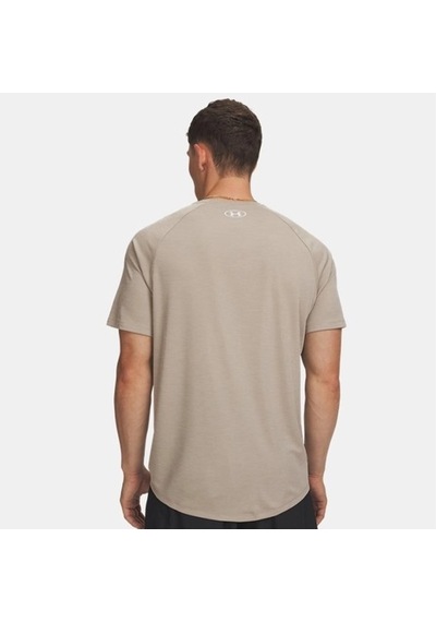 Under Armour Tech Textured Ss Erkek T-shirt 1382796-203 Vizon