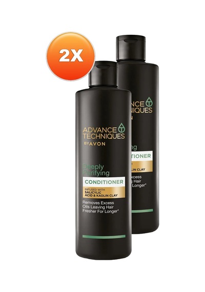 Avon Depply Purifying Yağlı Saçlar İçin Arındırıcı Saç Kremi 2 x 250 ML