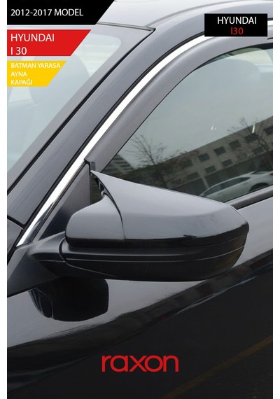 Hyundaı İ30 2012-2017 Batman & Yarasa Ayna Kapağı Parlak Piano Black Sport