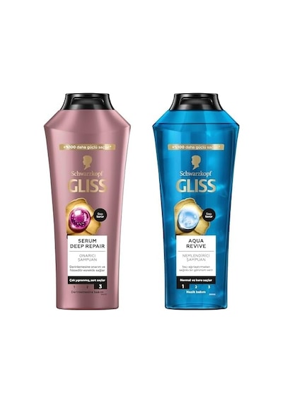 Şampuan Seti Serum Deep Repair Ve Aqua Revive 2 X 400 Ml