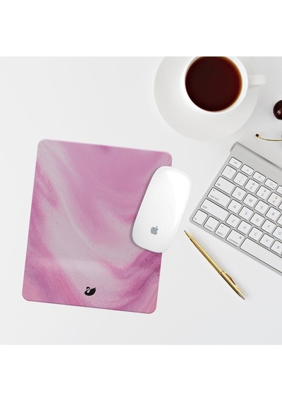 Pembe Bilek Destekli Dikdörtgen Mouse Pad Mouse Altlık Mousepad