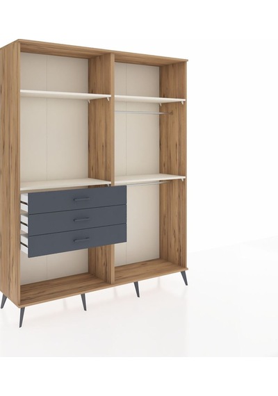 Hyperion Gardrop 4 Raflı 3 Çekmeceli 2 Askılı 176x44x221 Çam-aytaşı/antrasit Aytaşı/antrasit Hyperion Gardrop 4 Raflı 3 Çekmeceli 2 Askılı 176x44x221 Çam-aytaşı/antrasit Aytaşı/antrasit