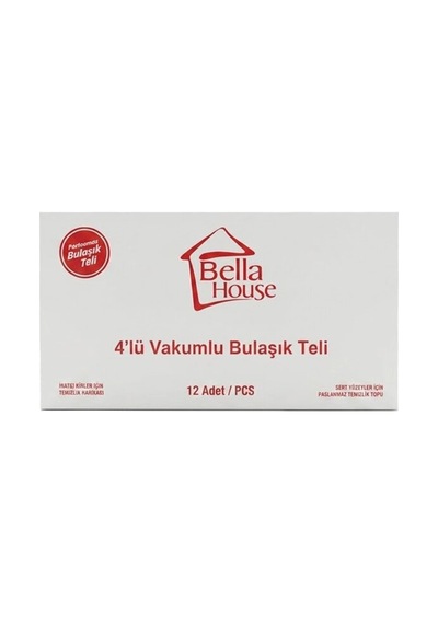 4 Parça Bulaşık Top Teli Bx40 Açık Gri