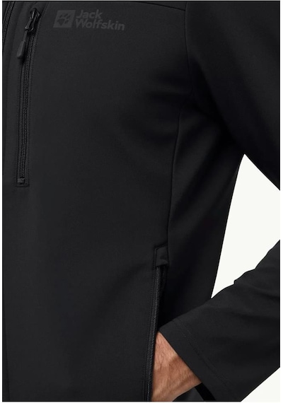 Jack Wolfskin Whırlwınd Men A62521-softshell Black Erkek Mont Siyah