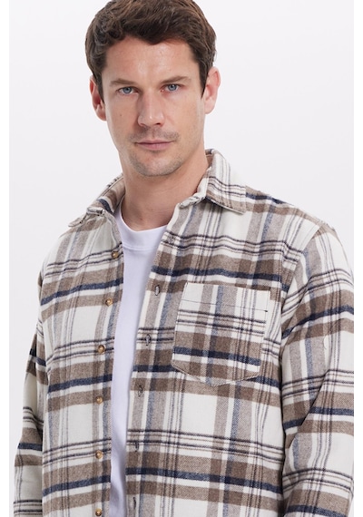 Tudors Erkek Regular Fit Rahat Kesim Kışlık Kareli Oduncu Gömlek-42219 Çok Renkli Tudors Erkek Regular Fit Rahat Kesim Kışlık Kareli Oduncu Gömlek-42219 Çok Renkli