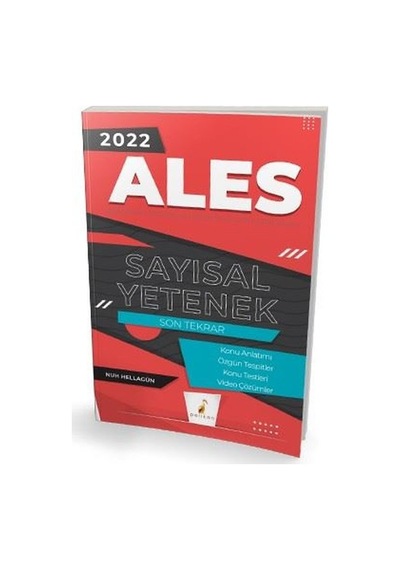 2022 ALES Sayısal Yetenek Son Tekrar Konu Anlatımı - Nuh Hellagün - Pelikan Yayınları