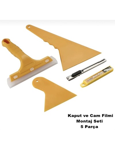 Point Oto Cam Filmi Çekme Aparatı 5 Parça Profesyonel Set Ragle 1 Adet