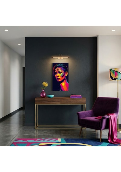 Neon Yüzler Pop Art Kadın Portre Serisi 39 Canlı Renkler Ve Asi Duruş