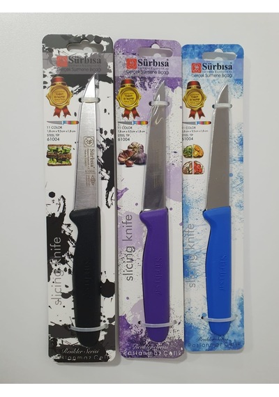 Sürbisa Sürmene 61004 Mutfak Bıçağı (9,50 Cm) Çok Renkli