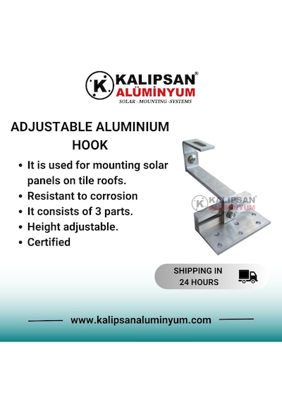 Alüminyum Ayarlanabilir Kiremit Kancası- 25 Adet