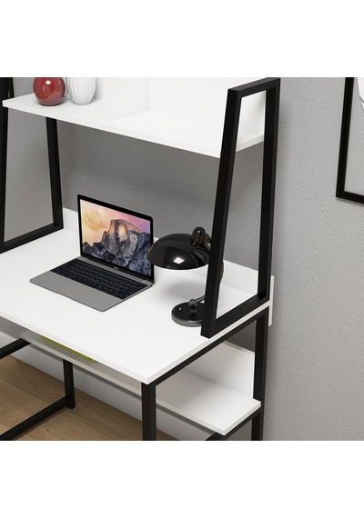 Yesst Momento 90 Cmraflı Çalışma Masası Beyaz