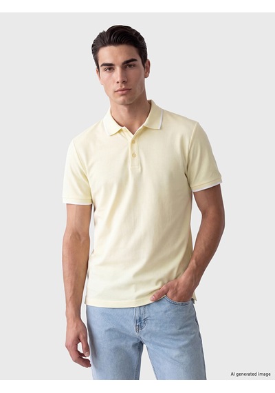 Lcwaıkıkı Classic Turuncu Polo Yaka Standart Fit Erkek Tişört