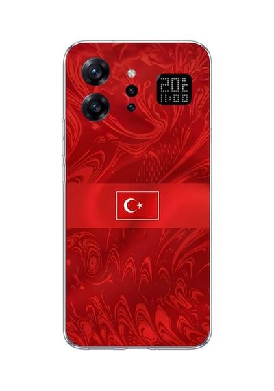 Infinix Note 60 Ultra Uyumlu Türk Milli Takım Desenli Forma Baskılı Silikon Kılıf Renkli
