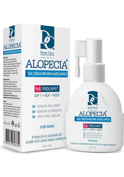 Dermo Clean Alopecia Procapil Saç Dökülmesine Karşı Sprey 60 Ml - Erkek