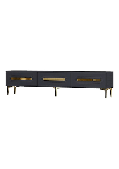 Tsa1806ag - Rany Tsa180 Tv Stand, Tv Sehpası Ve Tv Ünitesi Antrasit-gold 180cm Gri