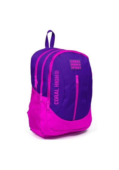 Yaygan Coral High Sport Sırt Çantası USB + AUX Soketli - Mor