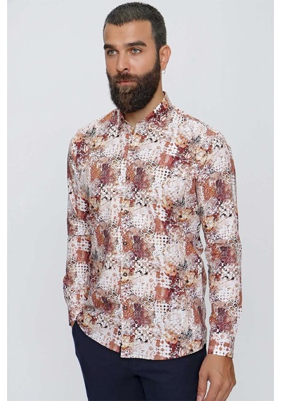 Efor G 1506 Slim Fit Vizon Spor Gömlek Vizon