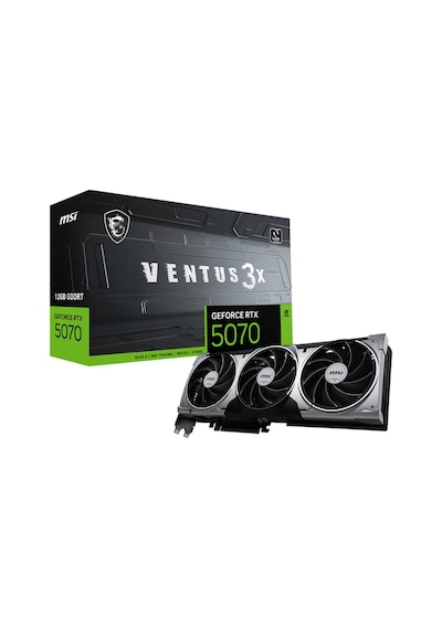 Msı Geforce Rtx 5070 12g Ventus 3x Gddr7 Dlss 4 192 Bit Ekran Karti