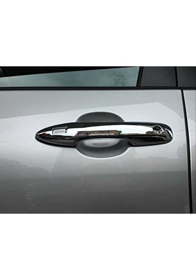 Toyota Corolla Uyumlu 2019 Kapı Kolu Kaplaması Nikelaj Anahtarsız Giriş