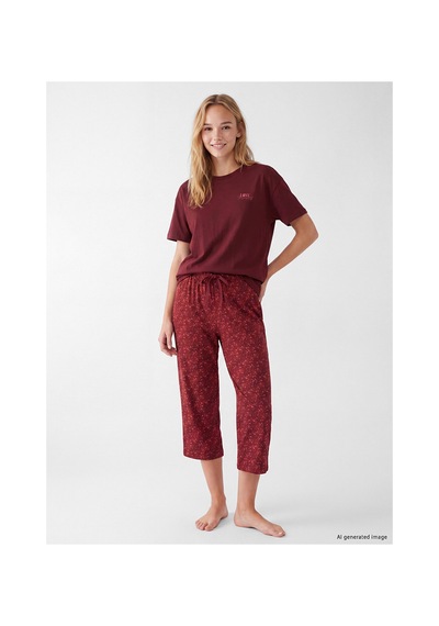 LC Waikiki Alıta Cıty Farkıyla Lcw Dream Kırmızı Penye Baskılı Kısa Kollu Kadın Pijama Takım Kirmizi - 929595021 Kirmizi LC Waikiki Alıta Cıty Farkıyla Lcw Dream Kırmızı Penye Baskılı Kısa Kollu Kadın Pijama Takım Kirmizi - 929595021 Kirmizi