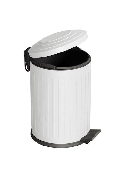 Aqua Bagno Midas Çöp Kovası -pedallı 12 Lt. , Beyaz