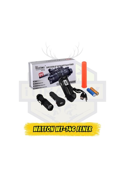 Watton Wt-146 Mini Projektör El Feneri - 200 Metre Menzilli Takt Çok Renkli