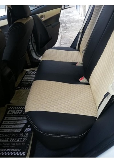Toyota Corolla Uyumlu Araca Özel Deri Oto Koltuk Kılıfı (447345977)
