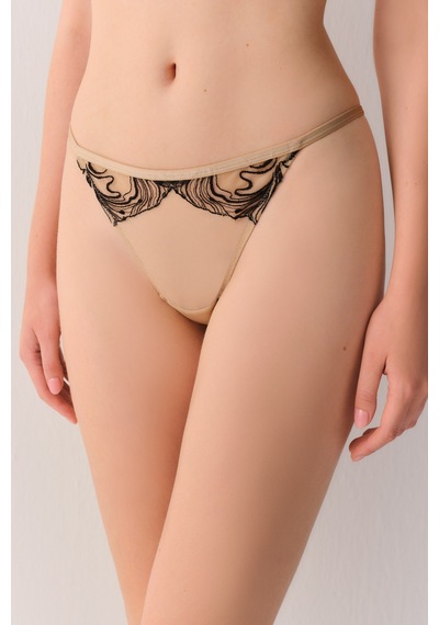 Suwen Tattoo Touch Dantelli String Külot St6009602010 Bej